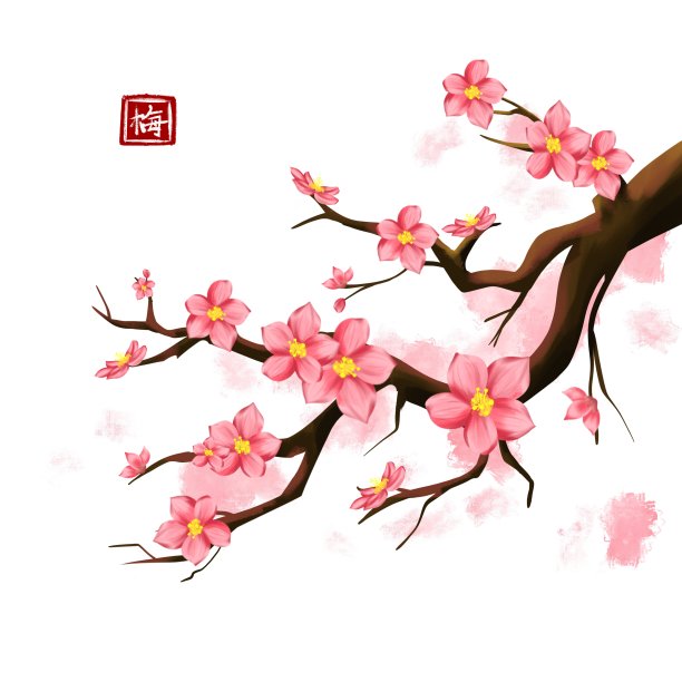 原创精美梅花图片下载