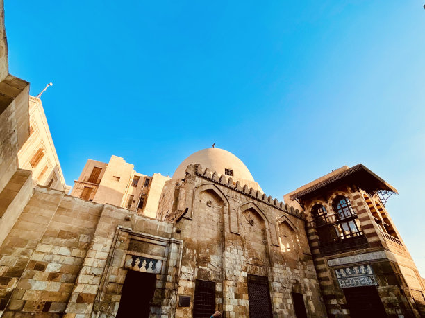 埃及开罗市中心的清真寺图片下载