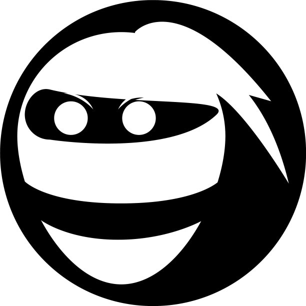 忍者的脸标志图片下载