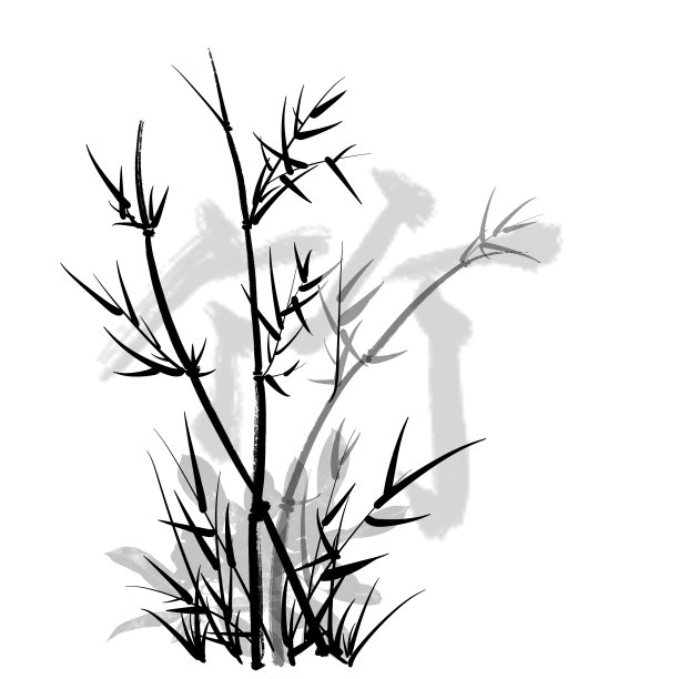 原创水墨竹子图片下载