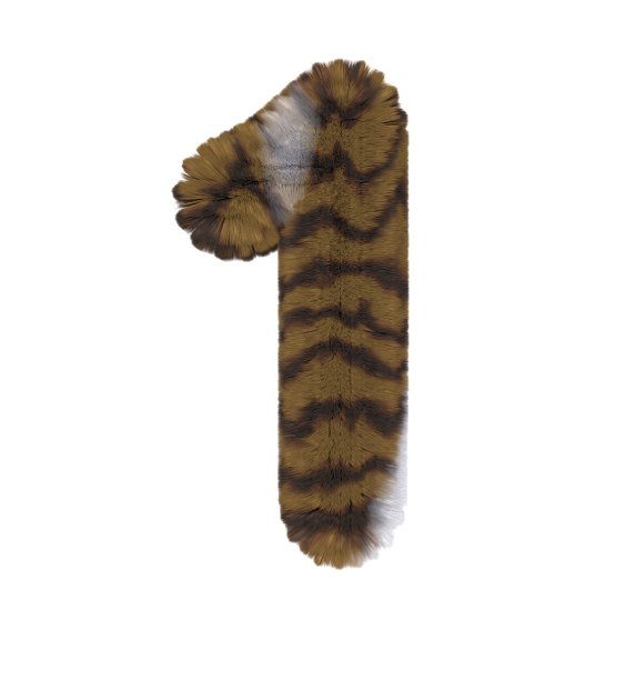 棕色虎斑猫主题字体1号图片下载