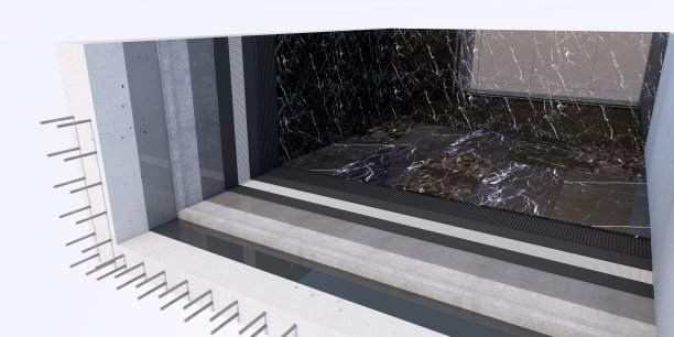 水池结构的三维剖面图图片下载