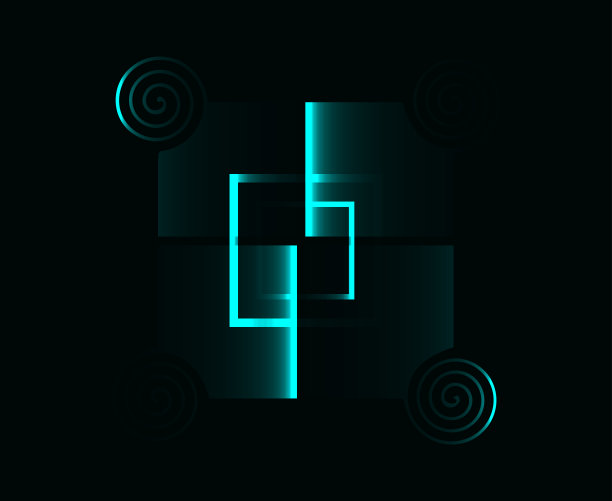 抽象蓝色霓虹灯闪亮亮色背景设计图片下载