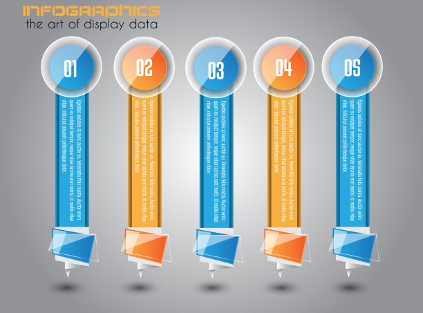 信息图形横幅网页布局。图片下载