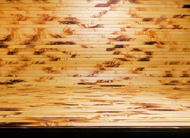 棕黄色竹席表面的照片纹理。图片下载