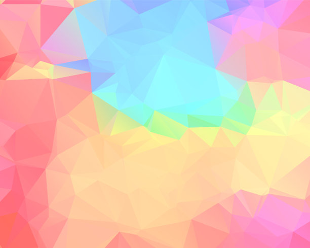 浅橙色多边形插图，由三角形组成。三角模式为您的业务设计。几何图片下载