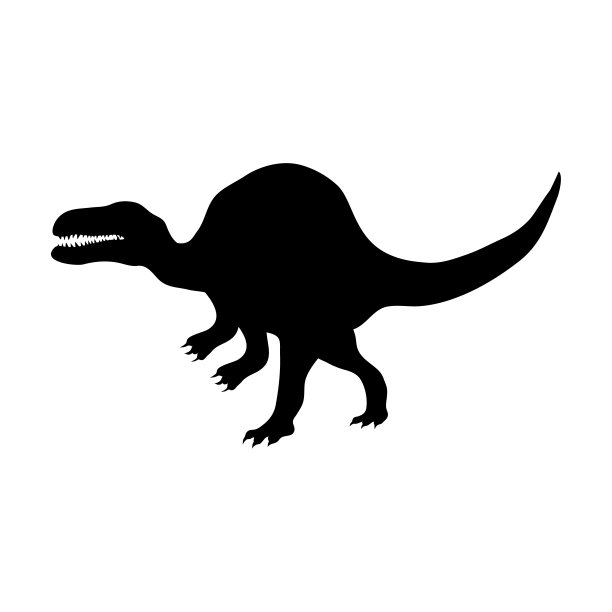 恐龙史前动物图标设计模板矢量图片下载