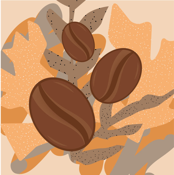 矢量插图杯新鲜的咖啡或咖啡豆平坦的风格。餐厅，海报，横幅，卡片的装饰设计图片下载