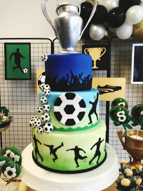 足球冠军主题儿童派对。图片下载