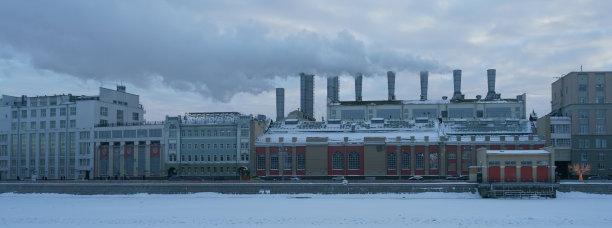 冬天的莫斯科城市风光。图片下载