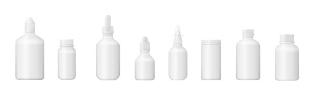 真实的医用塑料瓶，药丸，胶囊图片下载