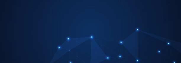 抽象的多边形背景和连接点和线图片下载