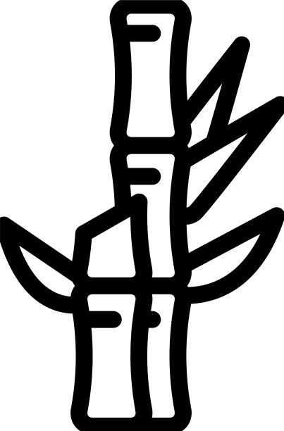 竹植物线图标图片下载