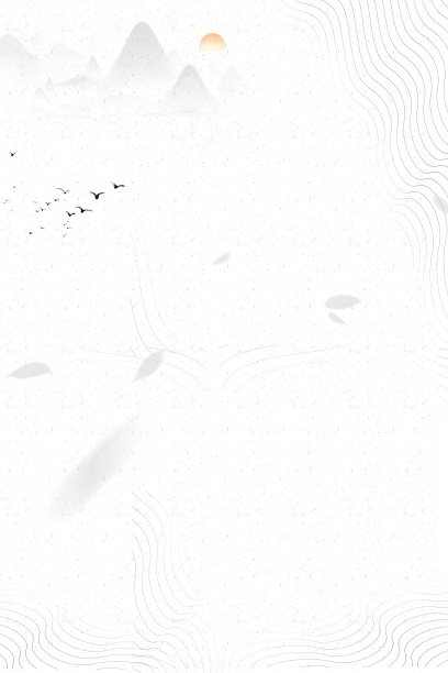 水墨山水树叶曲线纹理背景图图片下载