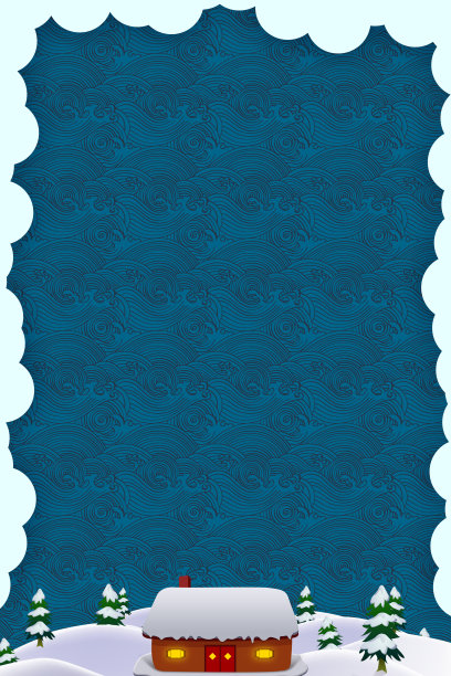 冬日雪景海浪背景图片下载