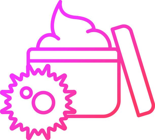 过期护肤产品梯度线性图标图片下载