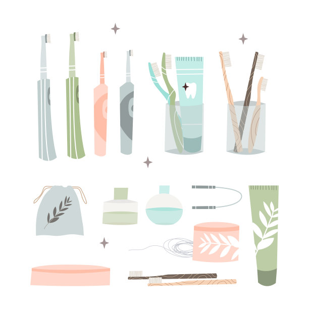 口腔护理及口腔清洁工具——竹材图片下载