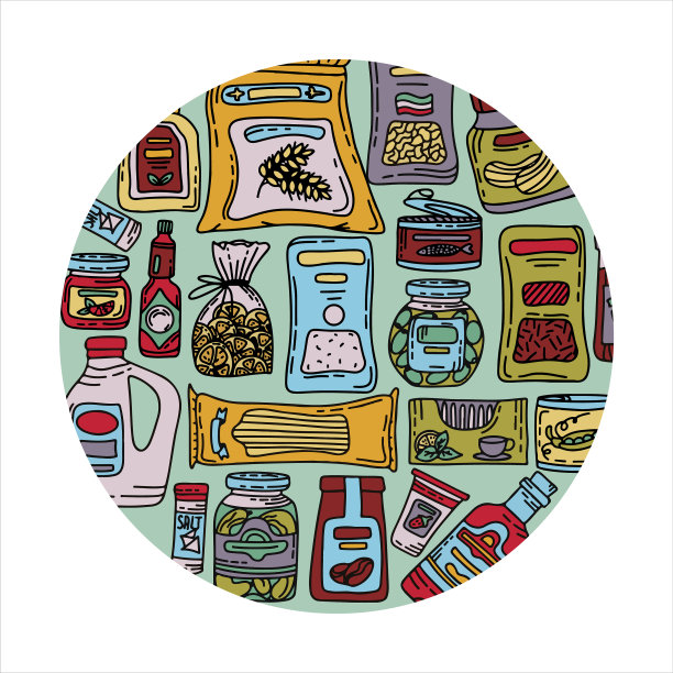 手绘杂货店横幅涂鸦图片下载