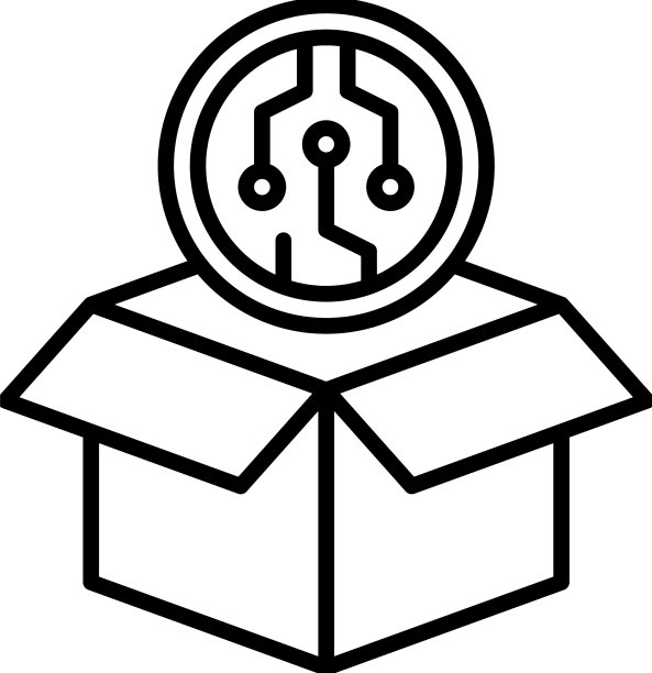 加密货币相关盒子图标图片下载