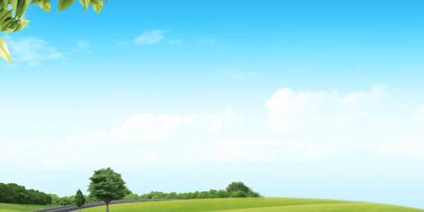 小清新春日草地背景图图片下载