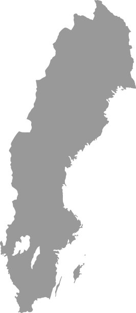 瑞典地图png或透明的背景，瑞典的符号。矢量图图片下载