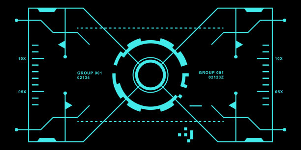 HUD未来与细节显示。科幻监视屏幕。矢量插图现代背景。高技术的用户界面。图片下载