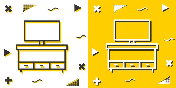 橱柜行图标。简单的轮廓的风格。橱柜线性迹象。矢量插图孤立在白色背景上。可编辑的stroke EPS 10图片下载