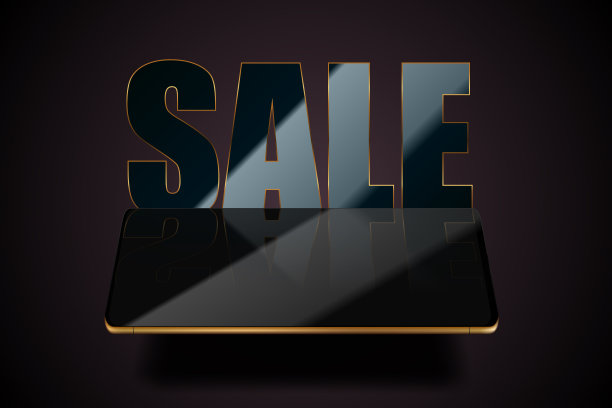 矢量黑色智能手机销售插图。现代的数码设备。出售横幅，剥皮者，传单设计。手机的背景。黑色星期五海报设计。概念移动折扣促销元素图片下载