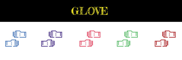 手套矢量图标，矢量EPS 10插图风格图片下载