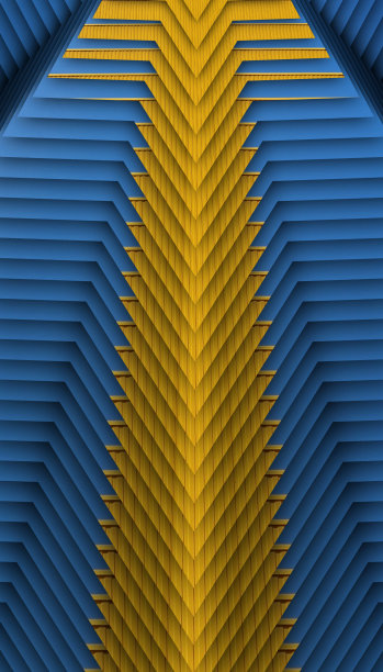 黄色和蓝色的创造性对比设计图片下载