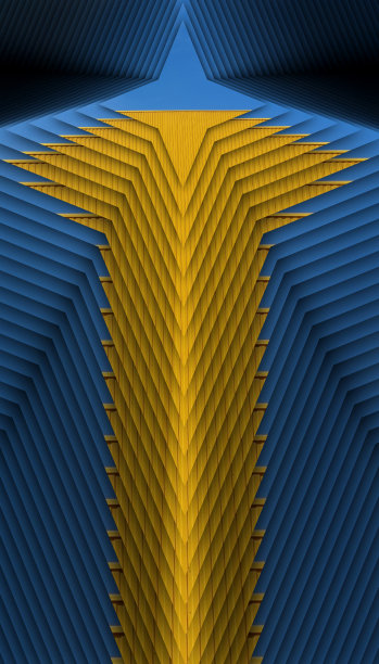 黄色和蓝色的创造性对比设计图片下载