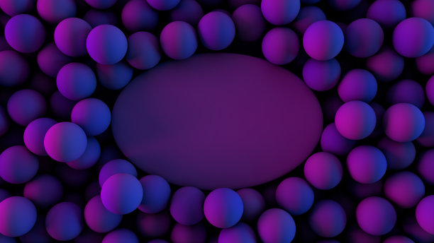 彩色球模型背景与空白复制空间插入文本图片下载