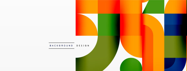 最小几何抽象背景圈图片下载