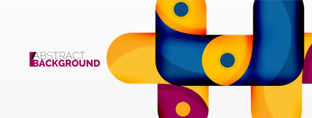 创意几何壁纸圆形箭头形状图片下载