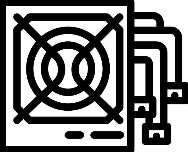 电源计算机线路图标图片下载