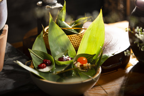 准备粽子的食材图片下载