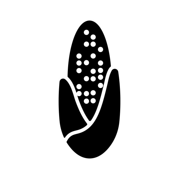 玉米芯矢量扁平图标图片下载