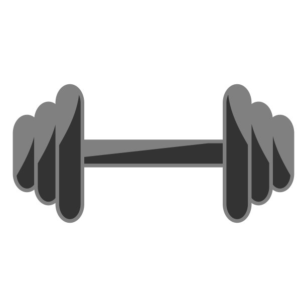 杠铃图标设计模板矢量孤立插图图片下载