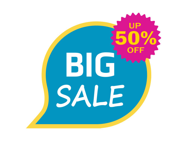 网页横幅，模板，明信片广告大减价50%抽象风格-矢量图片下载