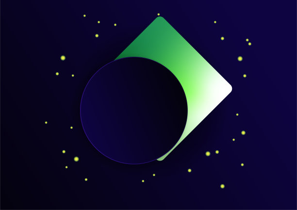 现代商业深蓝绿色彩色抽象封面设计模板图片下载