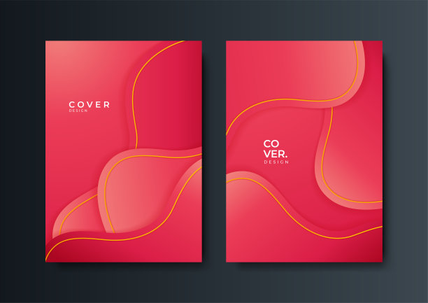 摘要时尚红色渐变现代覆盖几何图案模板设计背景。演示，杂志，传单，年度报告，海报和名片的模板。图片下载