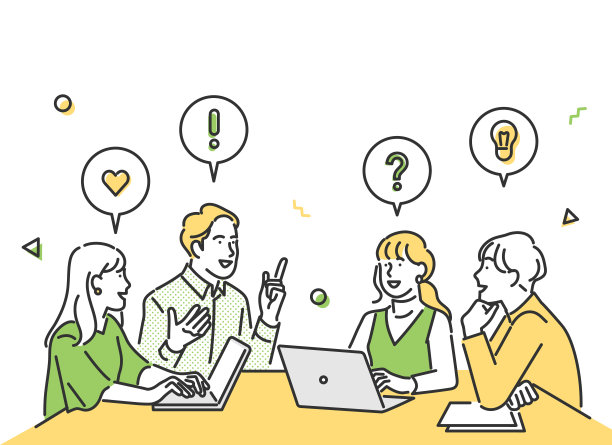 大学生们聚在一起进行头脑风暴图片下载