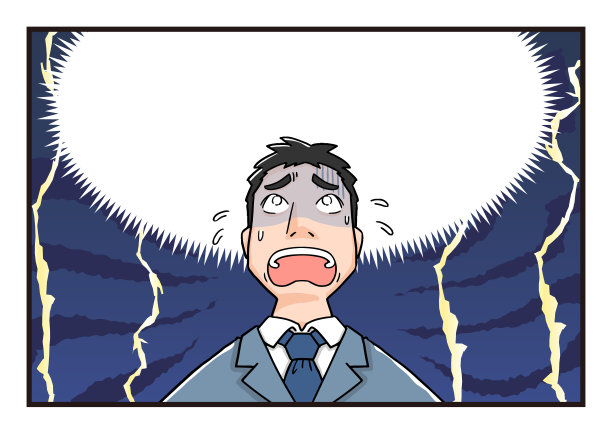 男性办公室职员沮丧的表情2图片下载