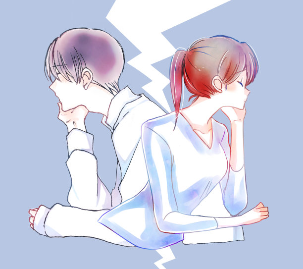 男人和女人擦肩而过图片下载