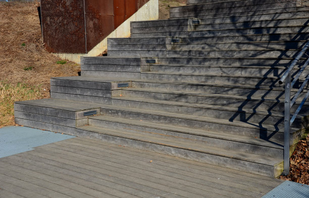 梯田覆盖了现有的地形，树木仍然在梯田上，仿佛杂草丛生。树干穿过木板之间的开口。为了增加平台的直径，重新设计了周围的木板图片下载