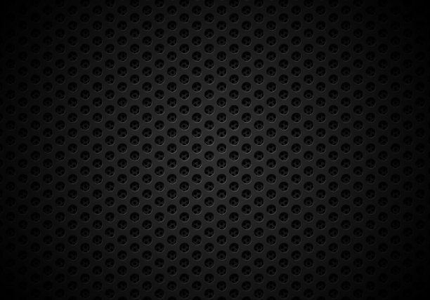 穿孔金属背景图案(黑色)图片下载