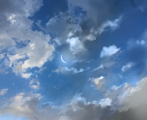 水波映照着美丽的夜空景观。图片下载