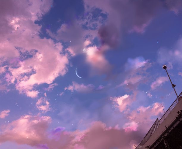 水波映照着美丽的夜空景观。图片下载