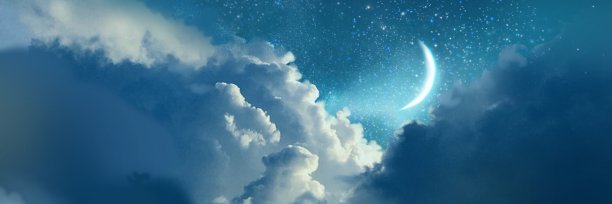 水波映照着美丽的夜空景观。图片下载