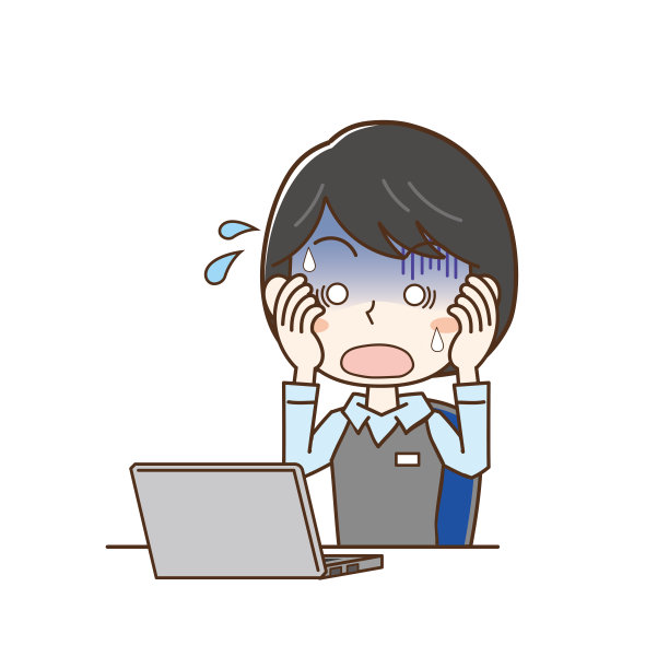 当她看到一台电脑并发现一个错误时，不耐烦的女人图片下载